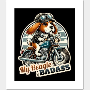 Beagle Biker Posters and Art